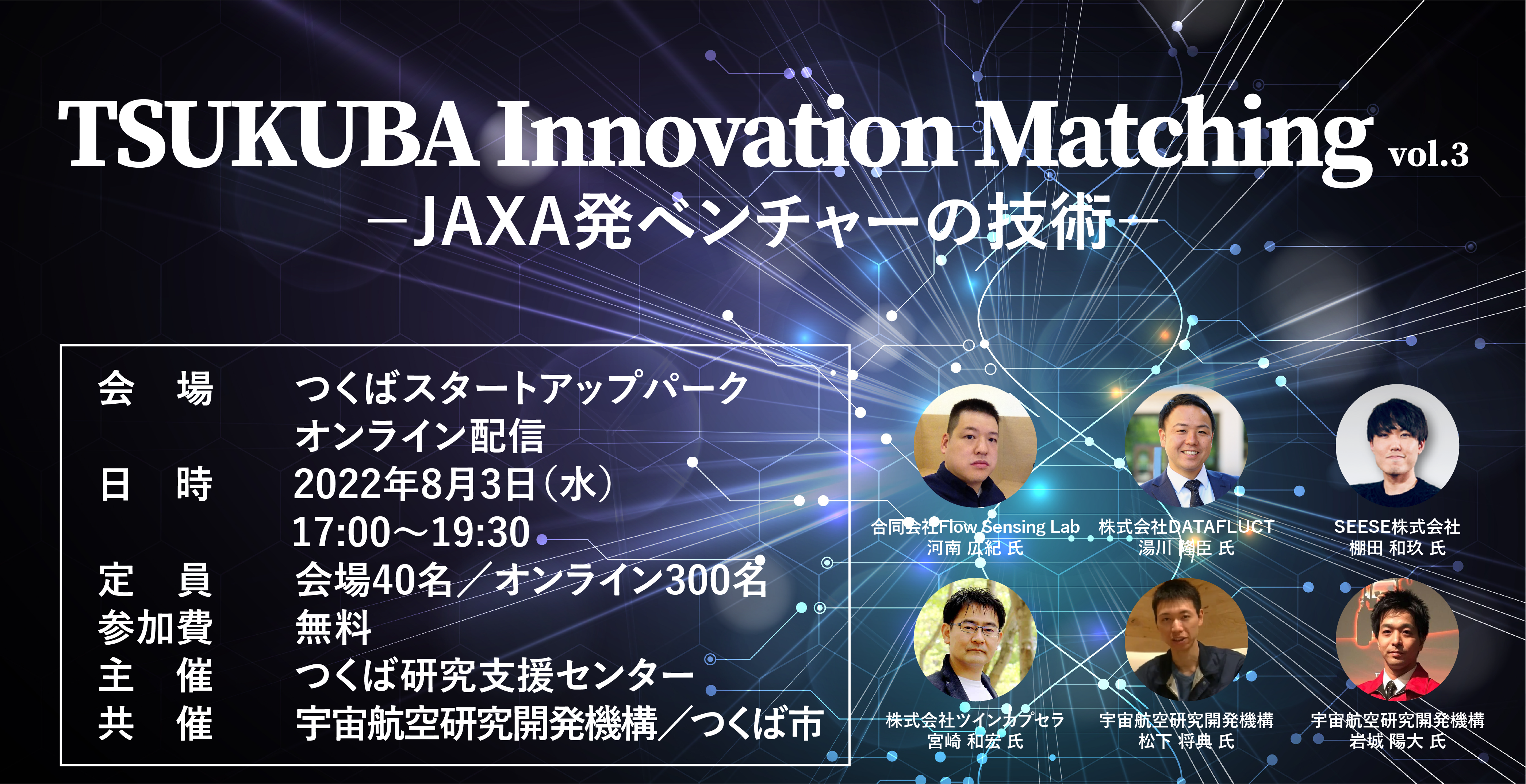 TSUKUBA Innovation Matching vol.3 －JAXA発ベンチャーの技術－